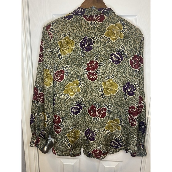 Talbots Multicolor Floral Blouse - Picture 2 of 3